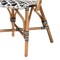 Baxton Studio Ambre Modern French Black and White Weaving Natural Rattan 2-Piece Bistro Chair Set 229-2PC-13110-ZORO - alternate 3